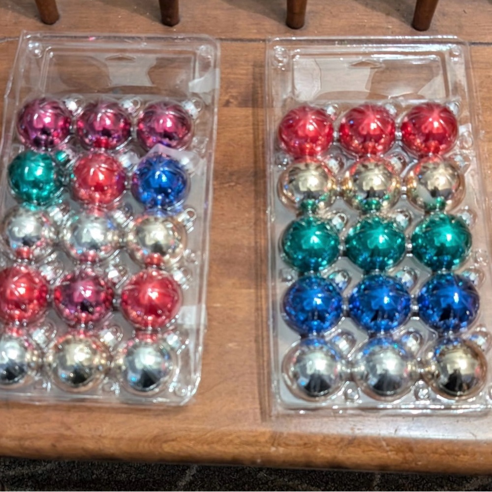 Festive Holiday Ornament Set - new in book. (30 total)